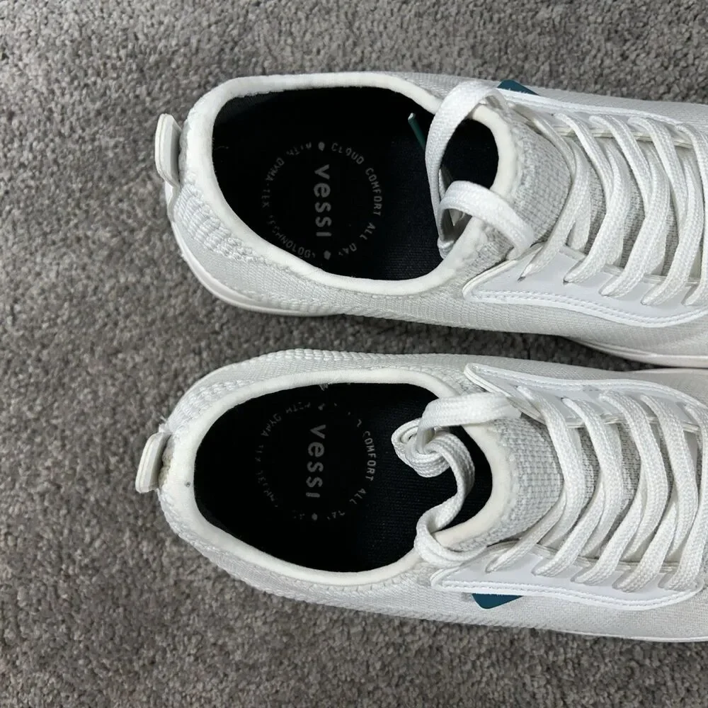 Vessi Weekend Classic Women’s Size 8 Marble White Casual Athletic Shoes Used